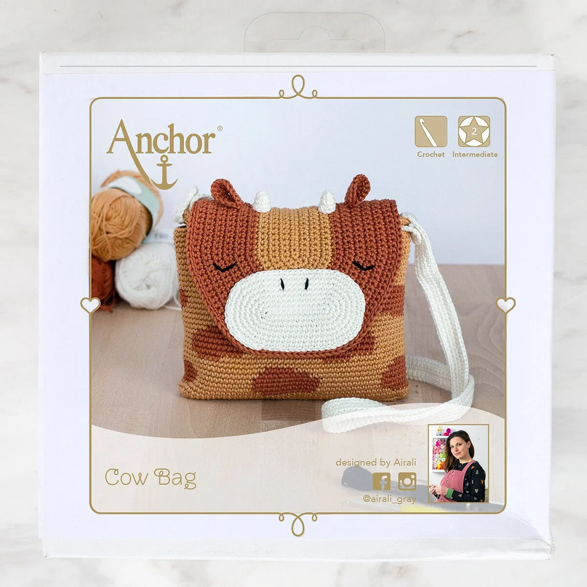 Anchor Baby Pure Cotton Cow Bag Set - A28C006-09062