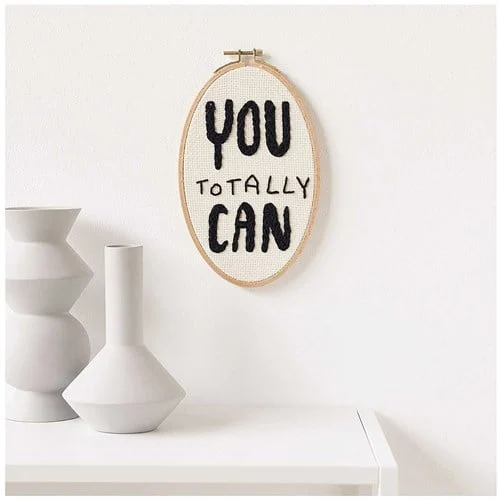 Rico Design Punch Needle Kit "You totally can" Ø 21 cm