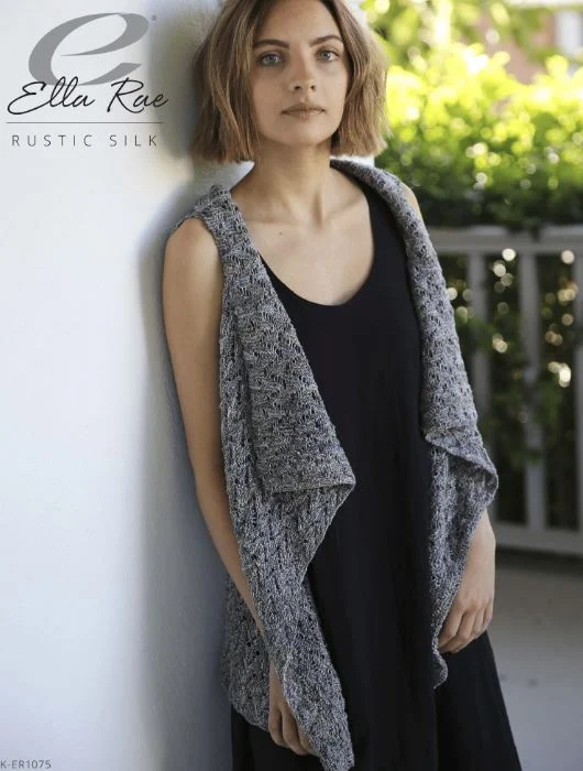 Shadowy Peak Cardigan - FREE with Purchase of 3 or More Skeins of Rustic Silk (PDF File)